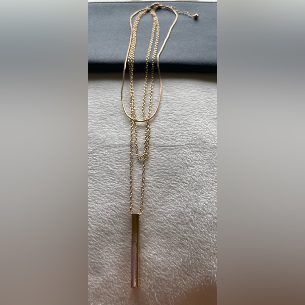 Brand New 18K Gold Plated Multilayer Necklace - Picture 6 of 9